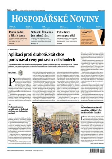 Obálka e-magazínu Hospodářské noviny 004 - 5.1.2024