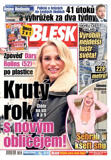 Obálka e-magazínu Blesk 8.2.2025