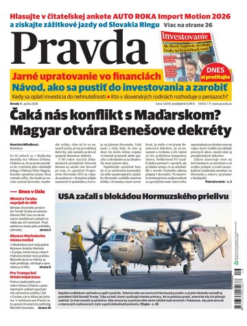 Obálka e-magazínu Pravda 15. 4. 2026