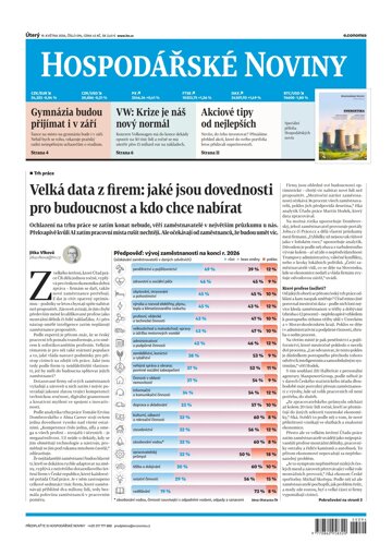 Obálka e-magazínu Hospodářské noviny 094 - 19.5.2026