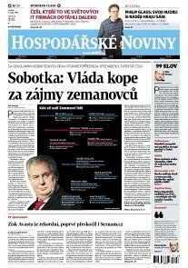 Obálka e-magazínu Hospodářské noviny 148 - 1.8.2013