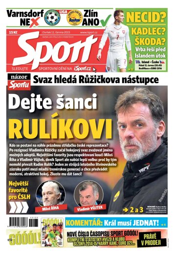 Obálka e-magazínu Sport 11.6.2015