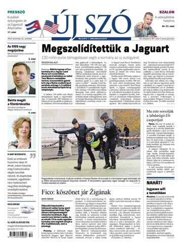 Obálka e-magazínu Új Szó 12.12.2015