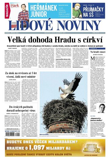 Obálka e-magazínu Lidové noviny 4.3.2016