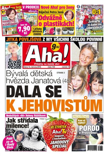 Obálka e-magazínu AHA! 14.6.2016