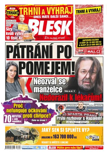 Obálka e-magazínu Blesk 7.3.2018