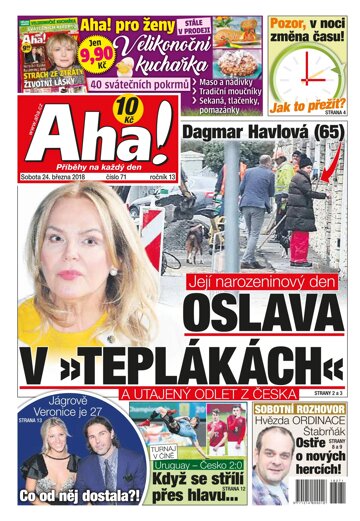 Obálka e-magazínu AHA! 24.3.2018