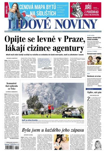 Obálka e-magazínu Lidové noviny 17.5.2018