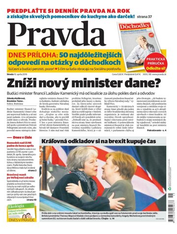 Obálka e-magazínu Pravda 10. 4. 2019