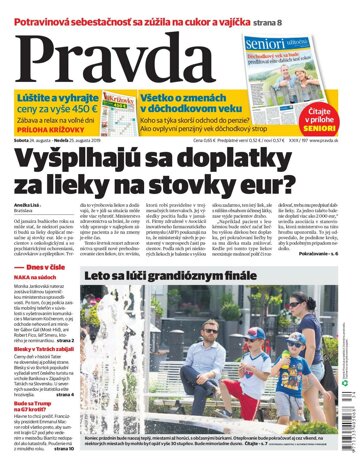 Obálka e-magazínu Pravda 24. 8. 2019