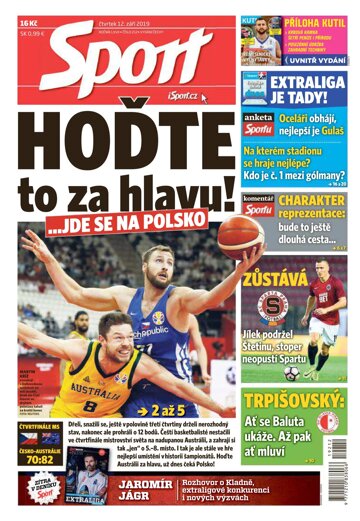 Obálka e-magazínu Sport 12.9.2019