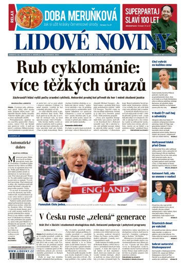 Obálka e-magazínu Lidové noviny 10.7.2021