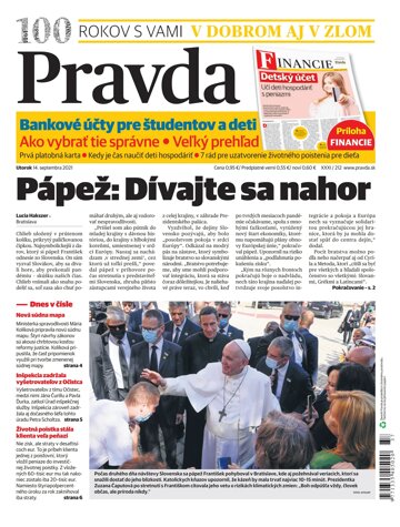 Obálka e-magazínu Pravda 14. 9. 2021