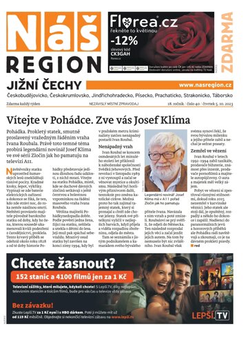 Obálka e-magazínu Náš Region - Jižní Čechy 40/2023