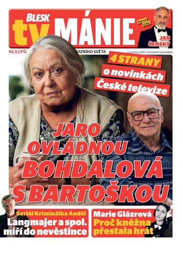 Obálka e-magazínu Blesk Tv manie 2.12.2023