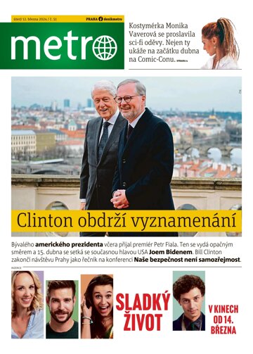 Obálka e-magazínu deník METRO 12.3.2024