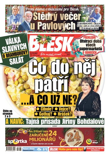Obálka e-magazínu Blesk 23.12.2025