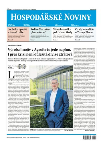 Obálka e-magazínu Hospodářské noviny 090 - 13.5.2026