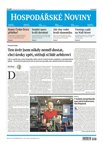 Obálka e-magazínu Hospodářské noviny 147 - 3.8.2026