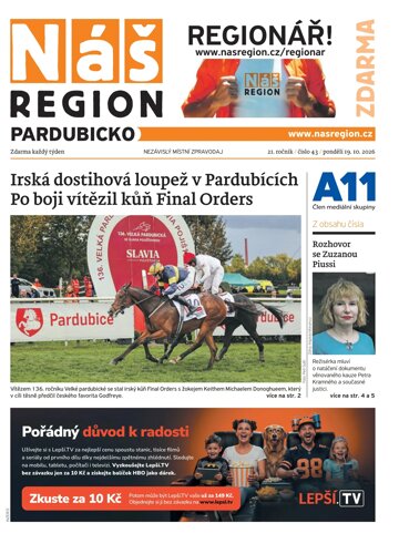Obálka e-magazínu Náš Region - Pardubicko 43/2026