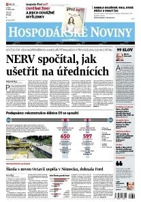 Obálka e-magazínu Hospodářské noviny 071 - 11.4.2013