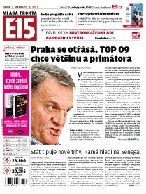 Obálka e-magazínu E15 22.5.2013