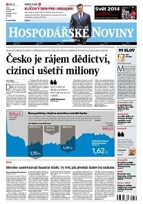 Obálka e-magazínu Hospodářské noviny 019 - 28.1.2014