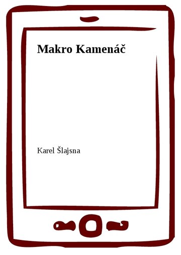Obálka knihy Makro Kamenáč