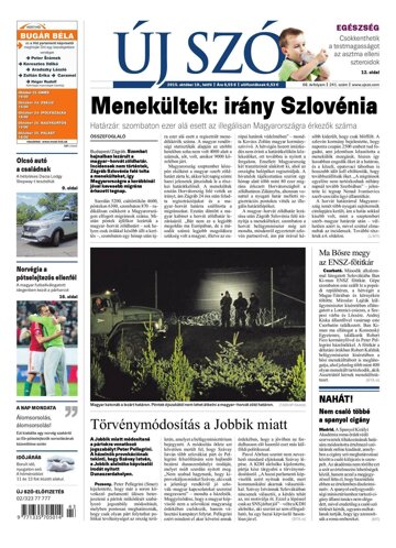 Obálka e-magazínu Új Szó 19.10.2015