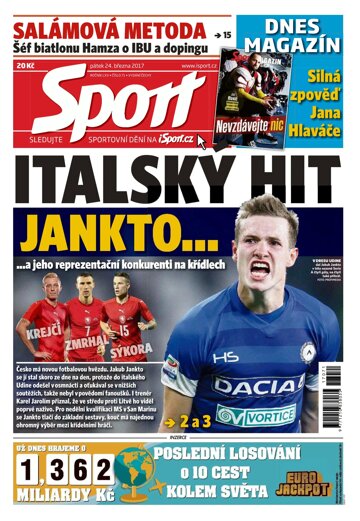 Obálka e-magazínu Sport 24.3.2017