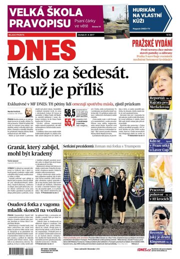 Obálka e-magazínu MF Dnes 21.9.2017
