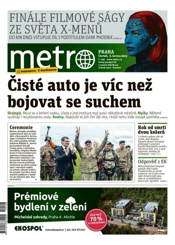 Obálka e-magazínu deník METRO 6.6.2019