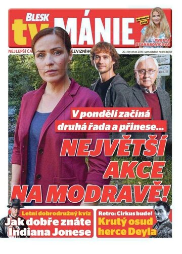 Obálka e-magazínu Blesk Tv manie 20.7.2019