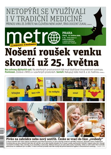 Obálka e-magazínu deník METRO 12.5.2020