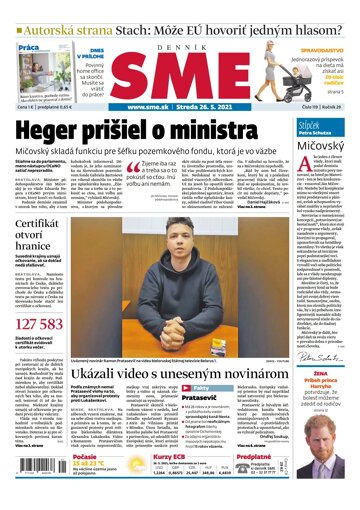 Obálka e-magazínu SME 26-5-2021