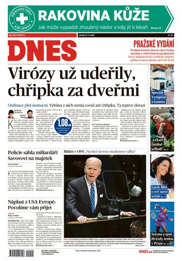 Obálka e-magazínu MF Dnes 22.9.2021