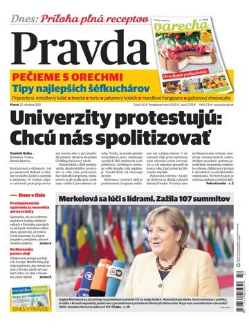 Obálka e-magazínu Pravda 22. 10. 2021