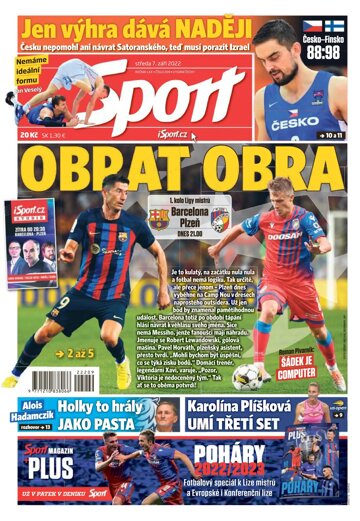 Obálka e-magazínu Sport 7.9.2022