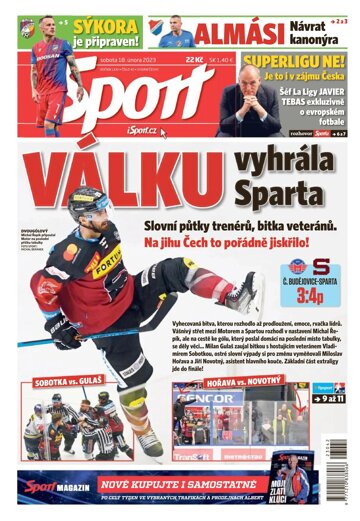 Obálka e-magazínu Sport 18.2.2023