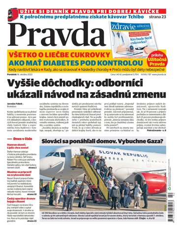 Obálka e-magazínu Pravda 16. 10. 2023