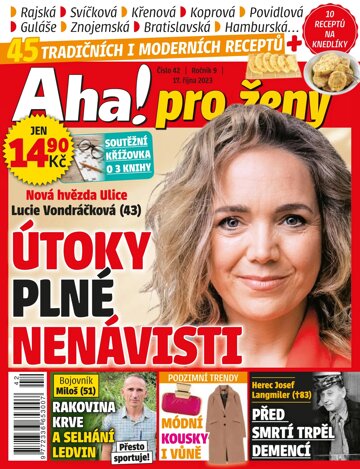 Obálka e-magazínu AHA! pro ženy 42/2023