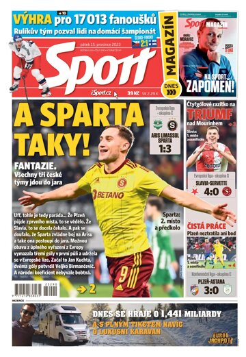 Obálka e-magazínu Sport 15.12.2023