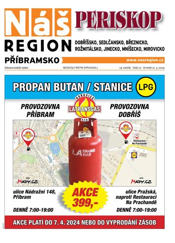 Obálka e-magazínu Náš Region - Příbramsko 12/2024