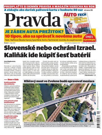 Obálka e-magazínu Pravda 15. 5. 2024