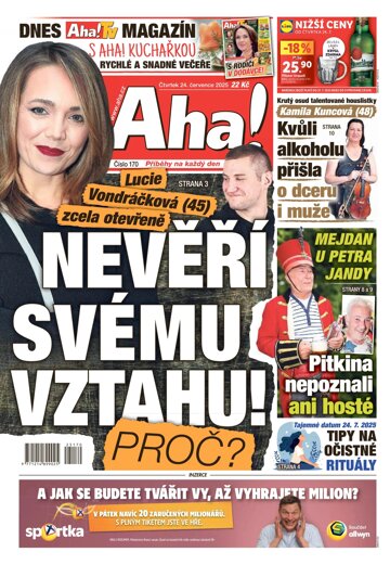 Obálka e-magazínu AHA! 24.7.2025