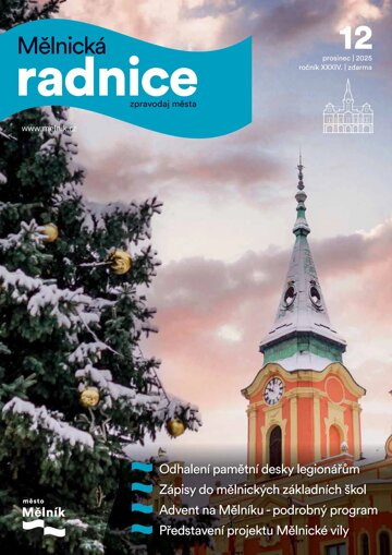 Obálka e-magazínu Mělnická Radnice 12/2025
