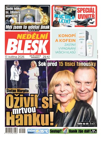 Obálka e-magazínu Nedělní Blesk 17.5.2026