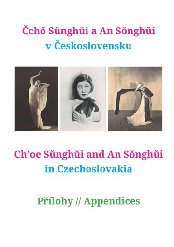 Obálka knihy Čchö Sŭnghŭi a An Sŏnghŭi v Československu