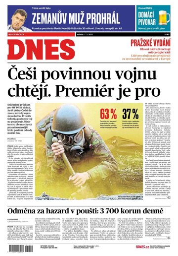 Obálka e-magazínu MF Dnes 11.3.2015