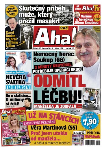 Obálka e-magazínu AHA! 10.6.2015